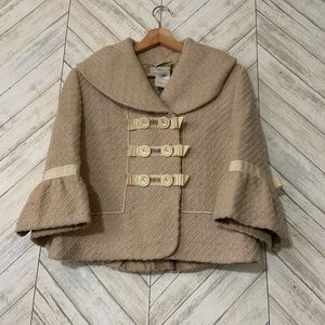 Elegant Beige Women's Coat
